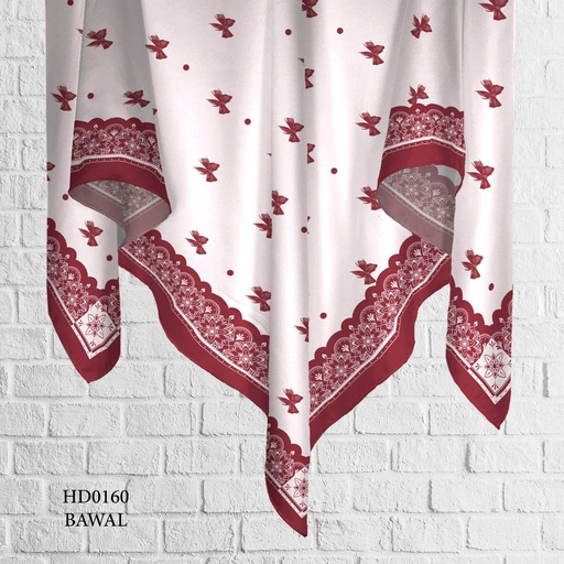 Tudung Bawal (Square Hijab) in HD0160